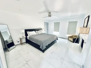 4 bedrooms, iron/ironing board, free WiFi, bed sheets