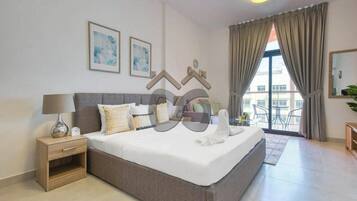 1 slaapkamer, een strijkplank/strijkijzer, wifi, beddengoed