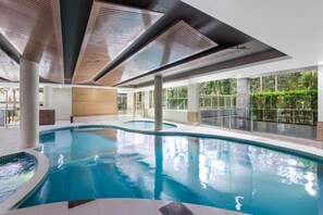 Indoor pool, a heated pool