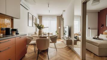 Lägenhet Design - balkong | Vardagsrum | Smart-tv