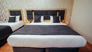 Familien-Vierbettzimmer | Bettwäsche aus ägyptischer Baumwolle, hochwertige Bettwaren