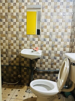 Towels, soap, toilet paper
