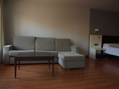 Comfort Single Room, City View | Living area | Flat-screen TV