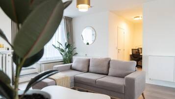 Smart-tv, een dvd-speler en een filmbibliotheek