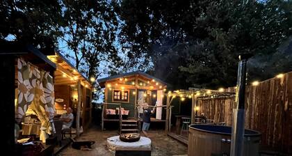 Grisette's home, its Norwegian bath, its brazier and its animals