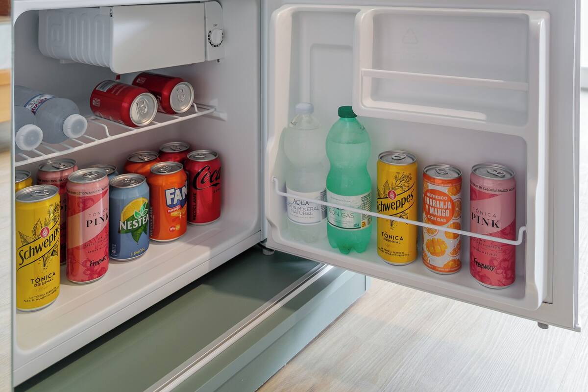 Free minibar items, in-room safe, laptop workspace, blackout drapes