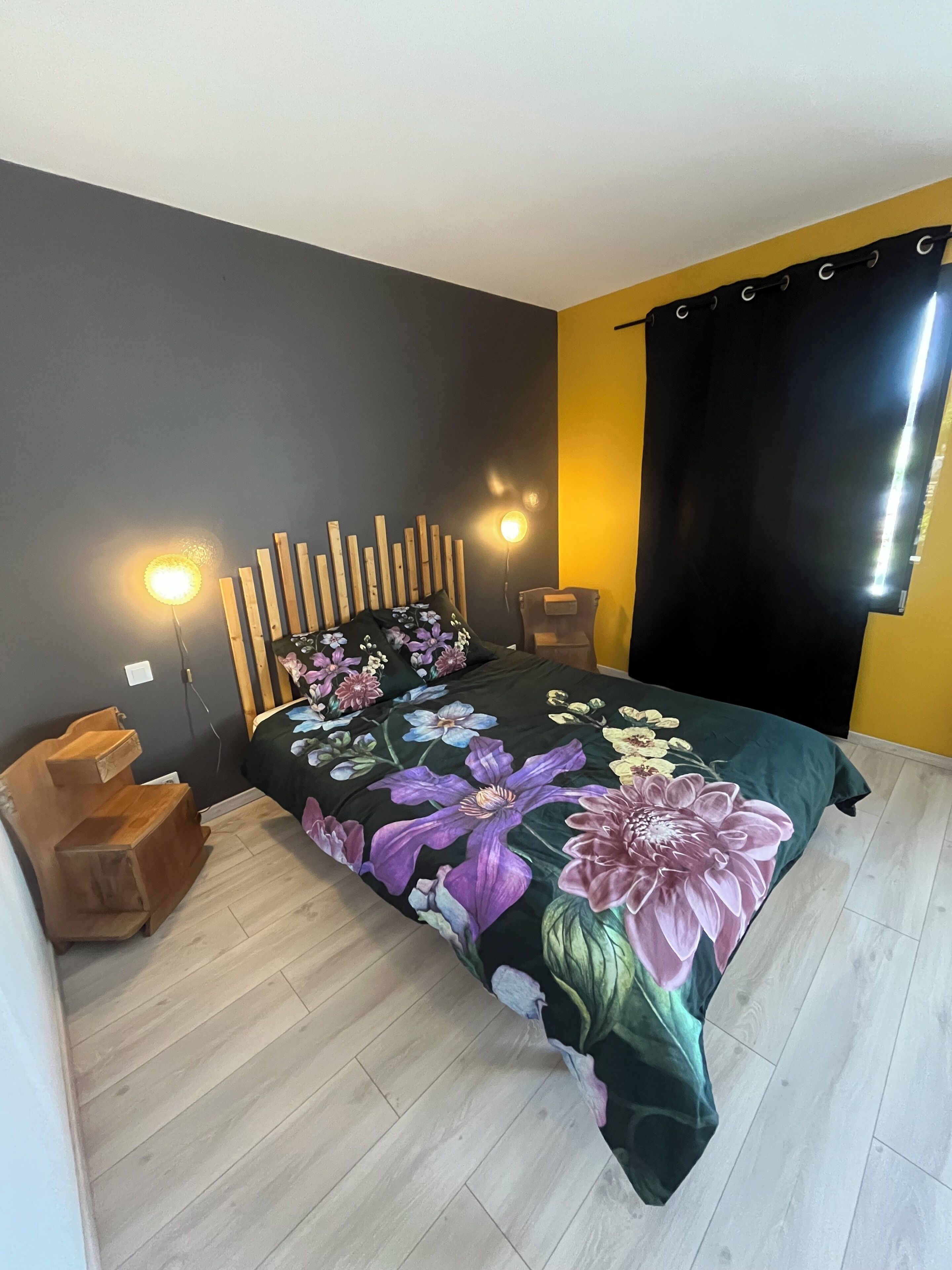 1 chambre, bureau, Wi-Fi, draps fournis