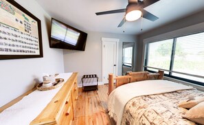 4 habitaciones, escritorio, tabla de planchar con plancha y wifi gratis 