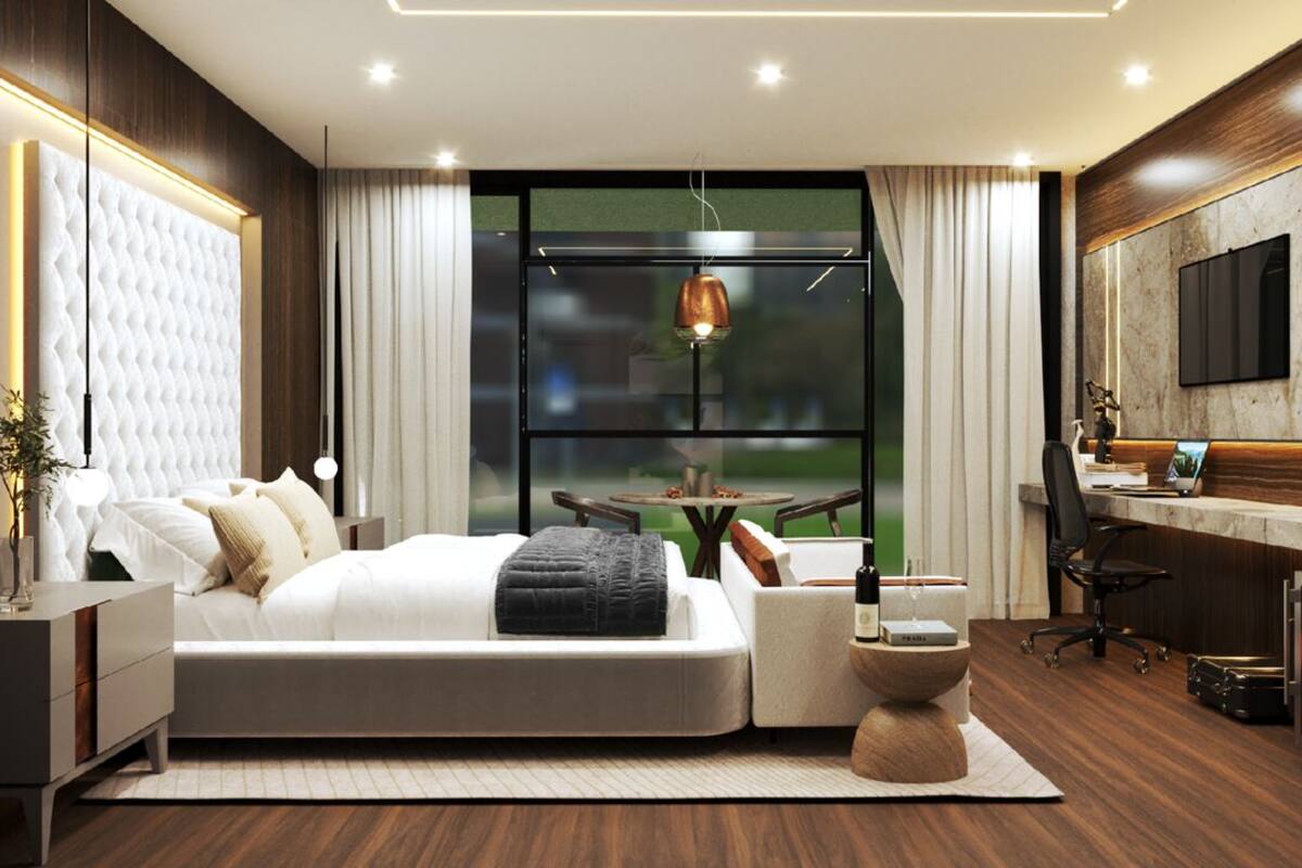 In-room safe, laptop workspace, blackout drapes, soundproofing
