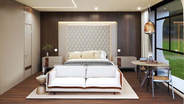 Minibar y caja de seguridad en la habitación