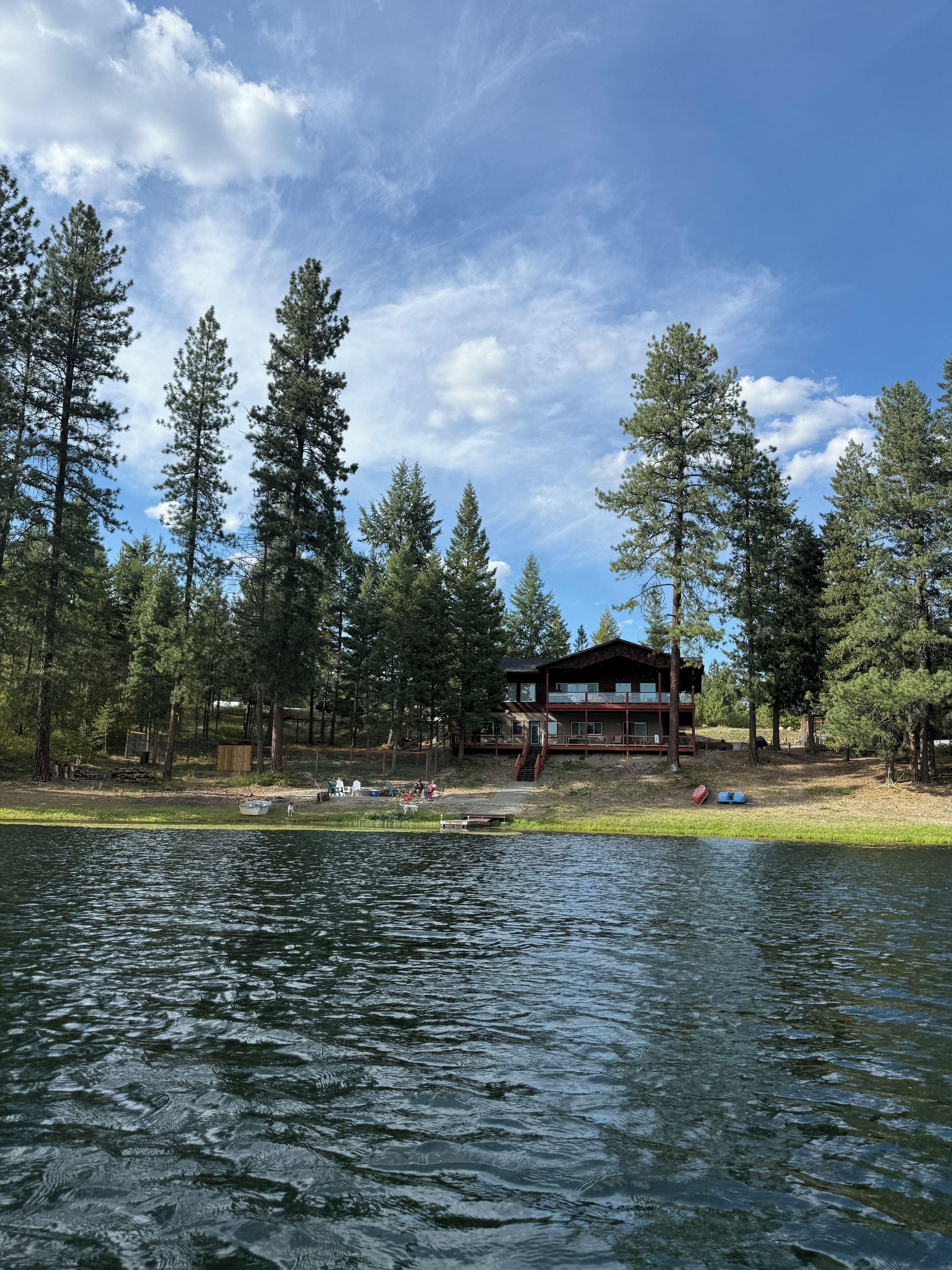 Kayak back of the house view. STR is entire lower level.