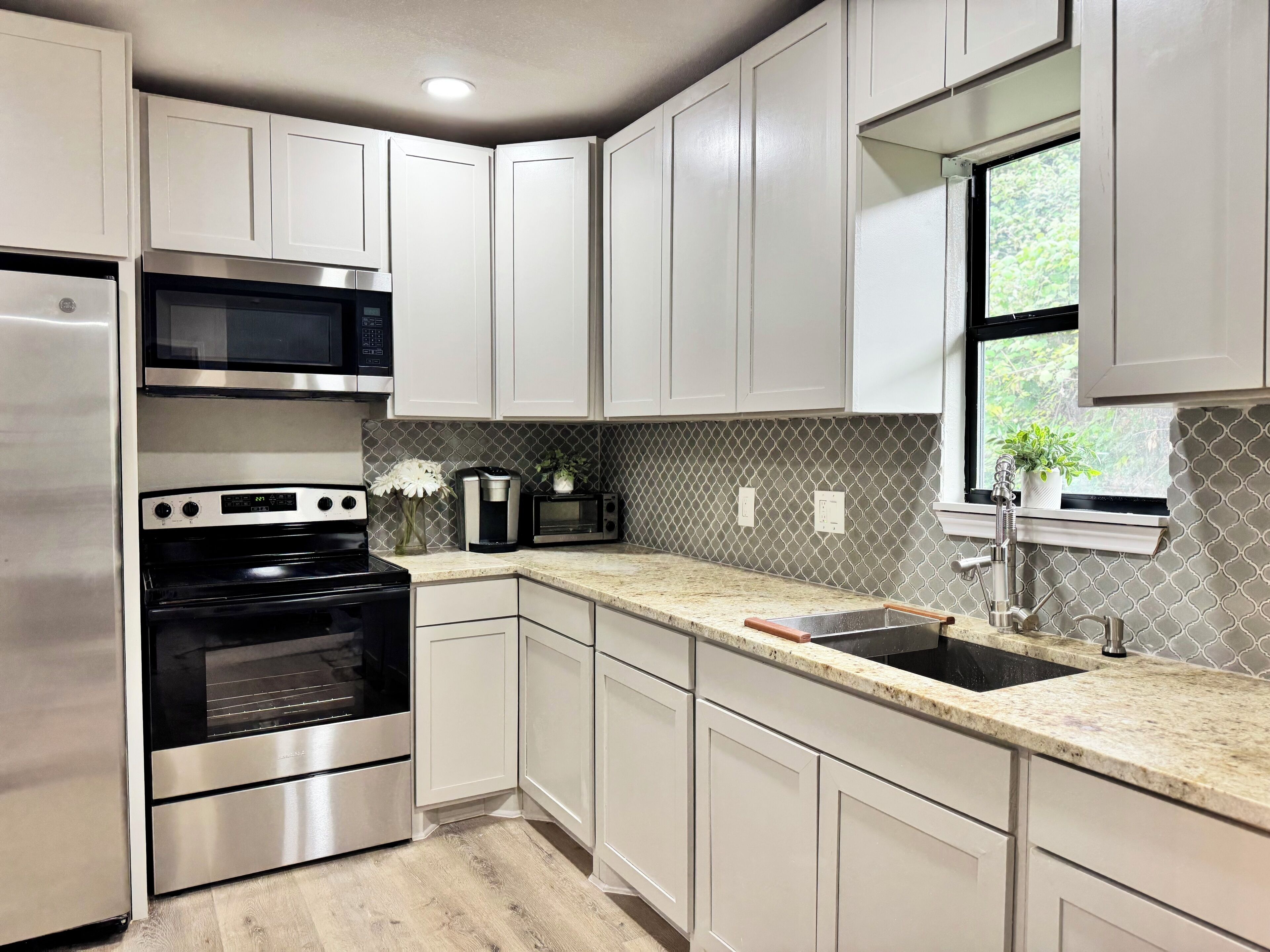 Microwave, oven, stovetop