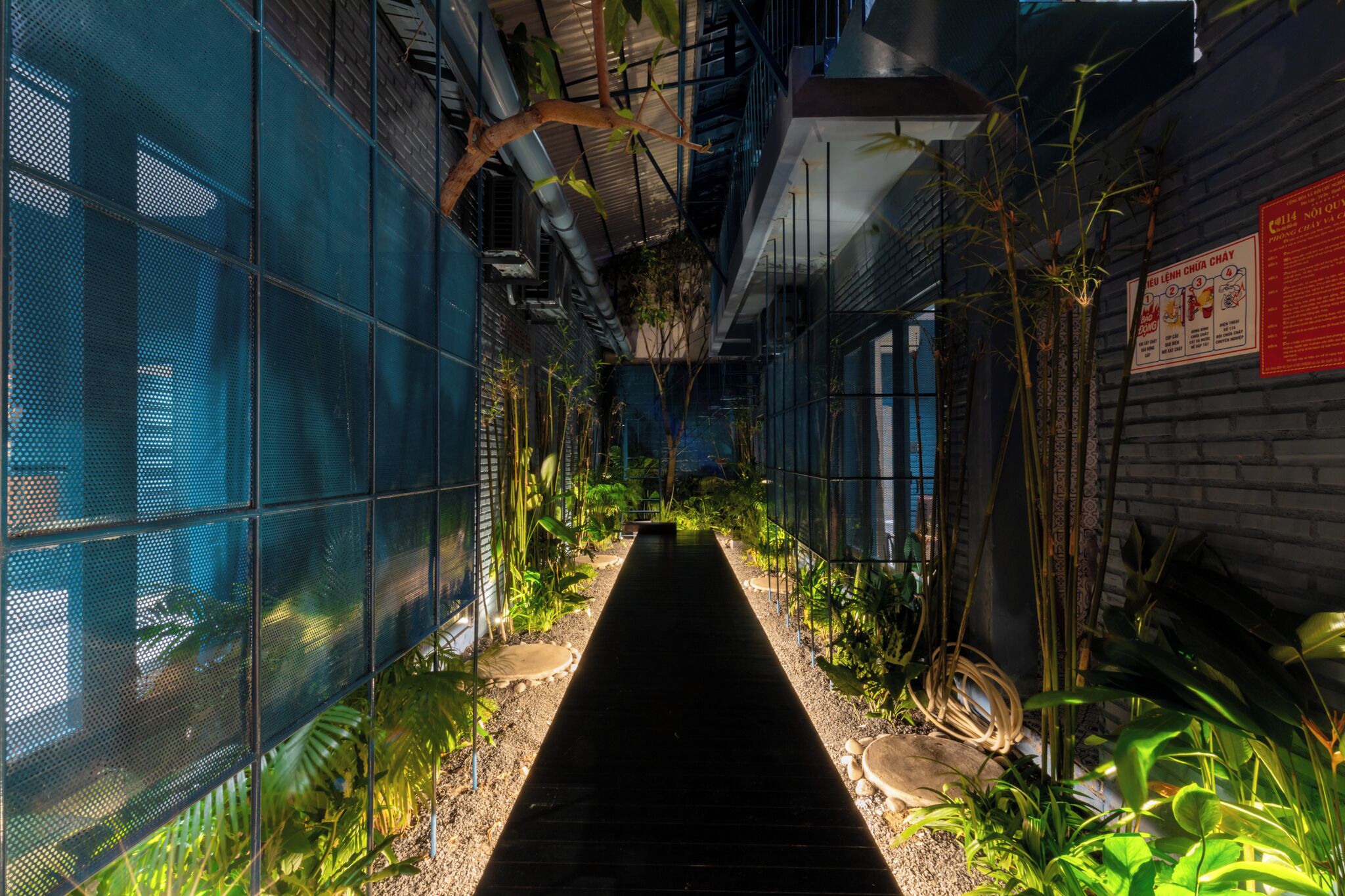 Enceinte de l’hébergement