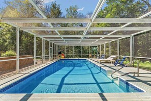 Outdoor pool, a heated pool - 10-Acre Estate *Pool*2 Kitchens*Sleeps 18*Games (Dayton)