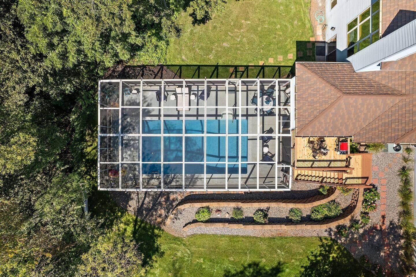 Piscine extérieure, piscine chauffée