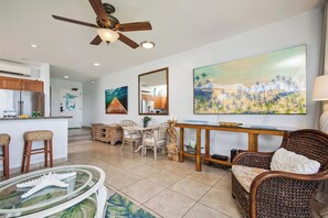 The spacious, open floor plan makes this suite ideal for relaxing after a beach day NAP-B13 - Napili Point | Oceanfront 3 BR, Sleeps 10 | Car Incl. w/ 6+ Nights | NAP ML-1544 by KBM (Lahaina)