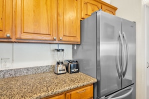 Modern stainless-steel refrigerator and countertop appliances for all your vacation cooking needs NAP-C37 - Napili Point | Oceanfront 3 BR, Sleeps 10 | Car Incl. w/ 6+ Nights | NAP ML-1550 by KBM (Lahaina)