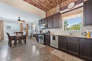 Microwave, oven, stovetop, dishwasher
