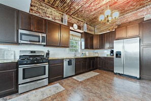 Microwave, oven, stovetop, dishwasher