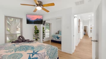 4 makuuhuonetta, silitysrauta/-lauta, Wi-Fi, vuodevaatteet