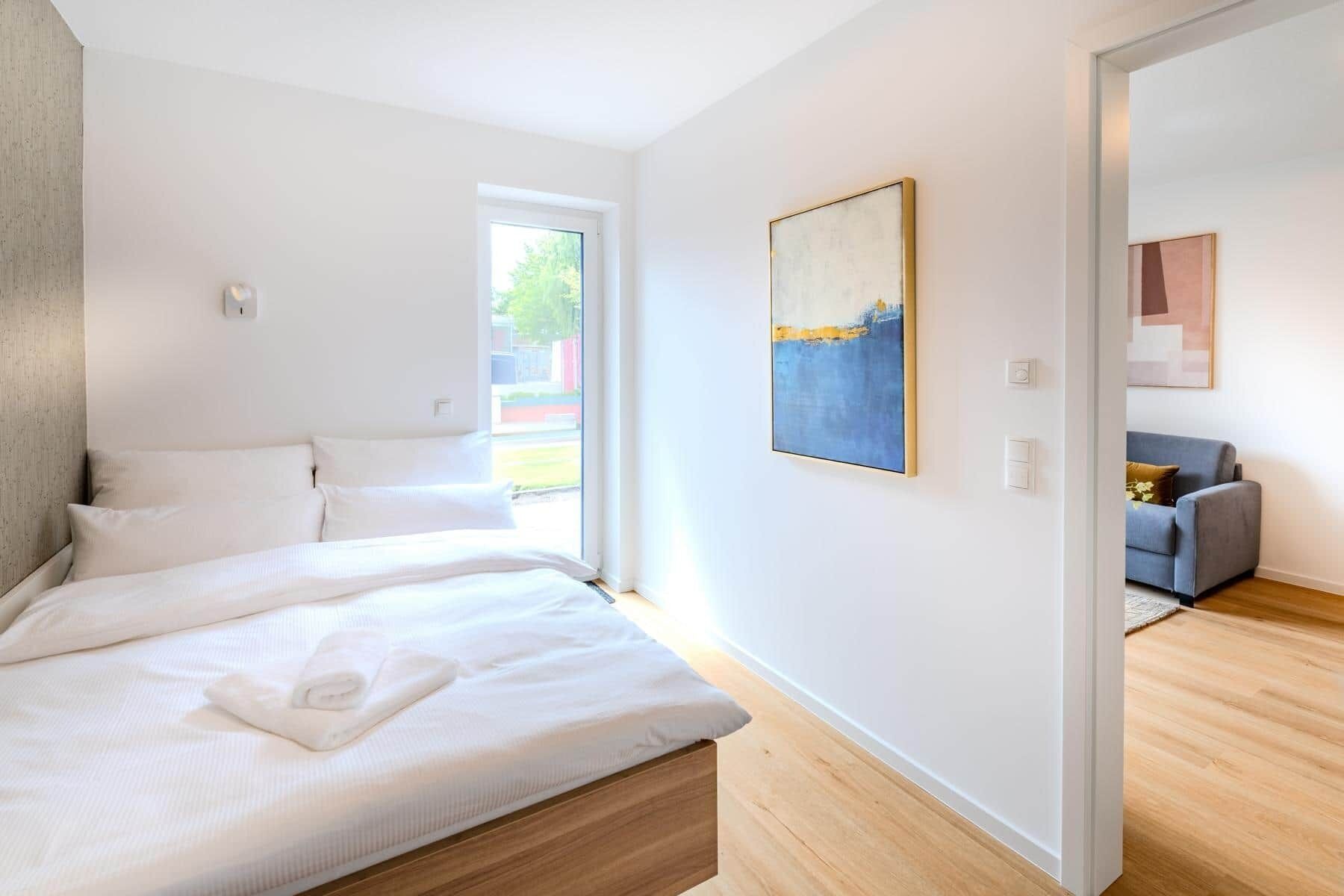 1 Schlafzimmer, kostenloses WLAN, Bettwäsche, Rollstuhlgeeignet