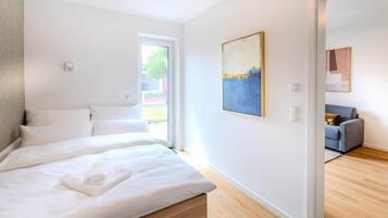 1 Schlafzimmer, kostenloses WLAN, Bettwäsche, Rollstuhlgeeignet