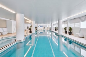 Indoor pool, a heated pool