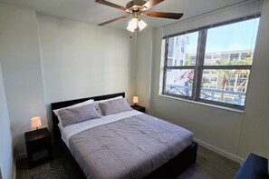 1 bedroom, iron/ironing board, Internet, bed sheets