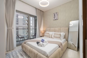Apartment | 1 bedroom, Internet - Cosy 1 Bedroom in MBR City Sleeps 2 With Balcony (Dubai)
