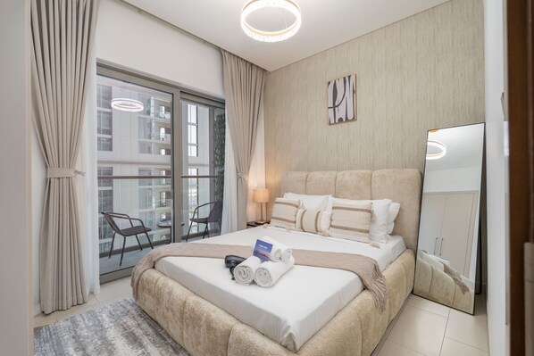 Apartment | 1 bedroom, Internet - Cosy 1 Bedroom in MBR City Sleeps 2 With Balcony (Dubai)