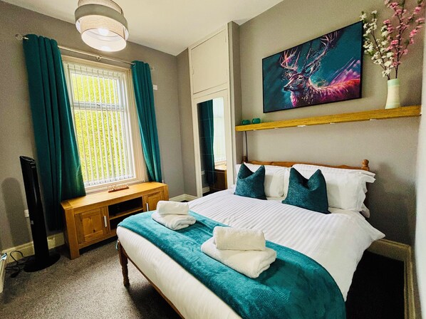 1 soverom, strykejern/-brett, wi-fi og sengetøy