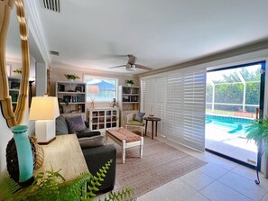Interior - Island living, steps to your own private beach! Beautiful home sleeps 6-8. (Vero Beach)