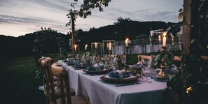 Espace banquet en plein air