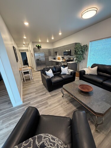 Brand new construction, stylish 3BR/2BA apartment in Laramie 1 blk from campus