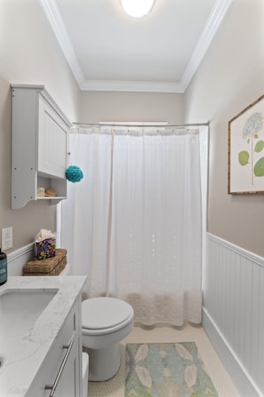 Towels, soap, toilet paper