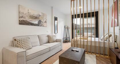 Exclusivo apartamento con terraza privada, piscina, gimnasio y coworking