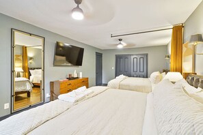 5 室のベッドルーム、アイロン / アイロン台、WiFi、ベッドシーツ