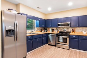 Microwave, oven, stovetop, dishwasher