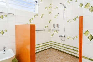 淋浴设施、坐浴桶、毛巾、肥皂