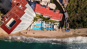 Aerial view - Beachfront 2BR - Pools & Balcony Views (Puerto Vallarta)
