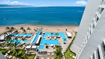 Condo Confort, 2 habitaciones, balcón, vista a la playa | Vista a la playa o el mar