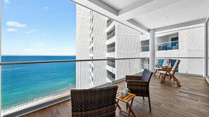 Comfort Condo, 2 Bedrooms, Balcony, Beach View | Balcony