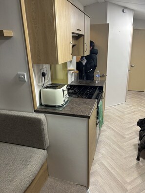 Private kitchen - Eyemouth caravan for rent (Eyemouth)
