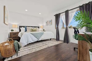 4 bedrooms, iron/ironing board, travel crib, WiFi