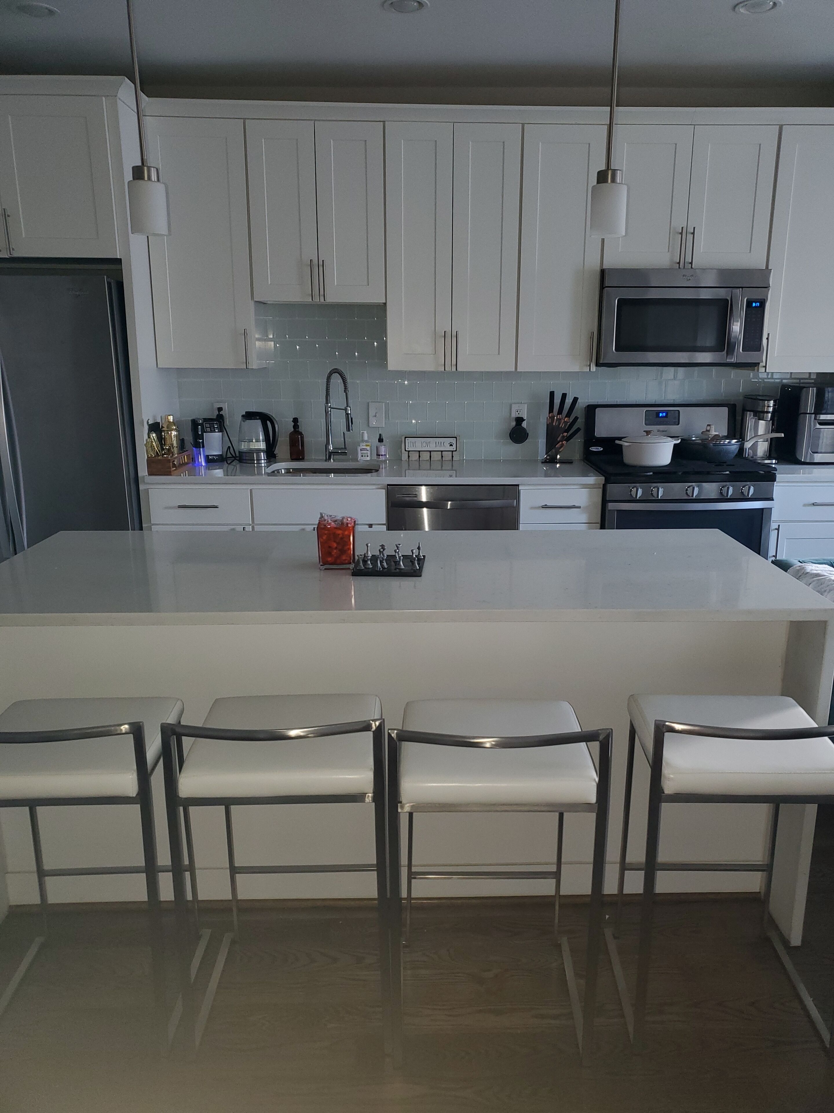 Microwave, oven, stovetop, dishwasher