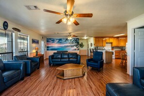 TV, DVD player - Escape | Gulf Views | Large Deck | Pet Friendly (Crystal Beach)