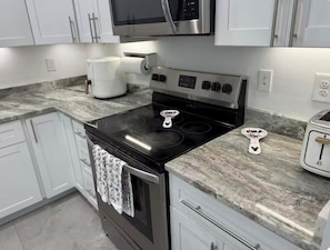 Microwave, oven, stovetop, dishwasher