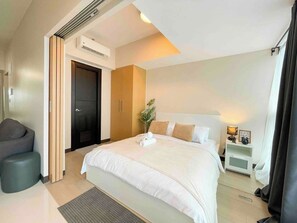 1 habitación, tabla de planchar con plancha, wifi y ropa de cama 