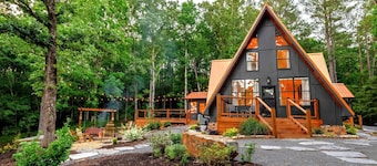 A-frame Retreat on Private Pond