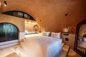 Luxury Villa, 1 Bedroom, Patio, Pool View | Egyptian cotton sheets, premium bedding, in-room safe, desk